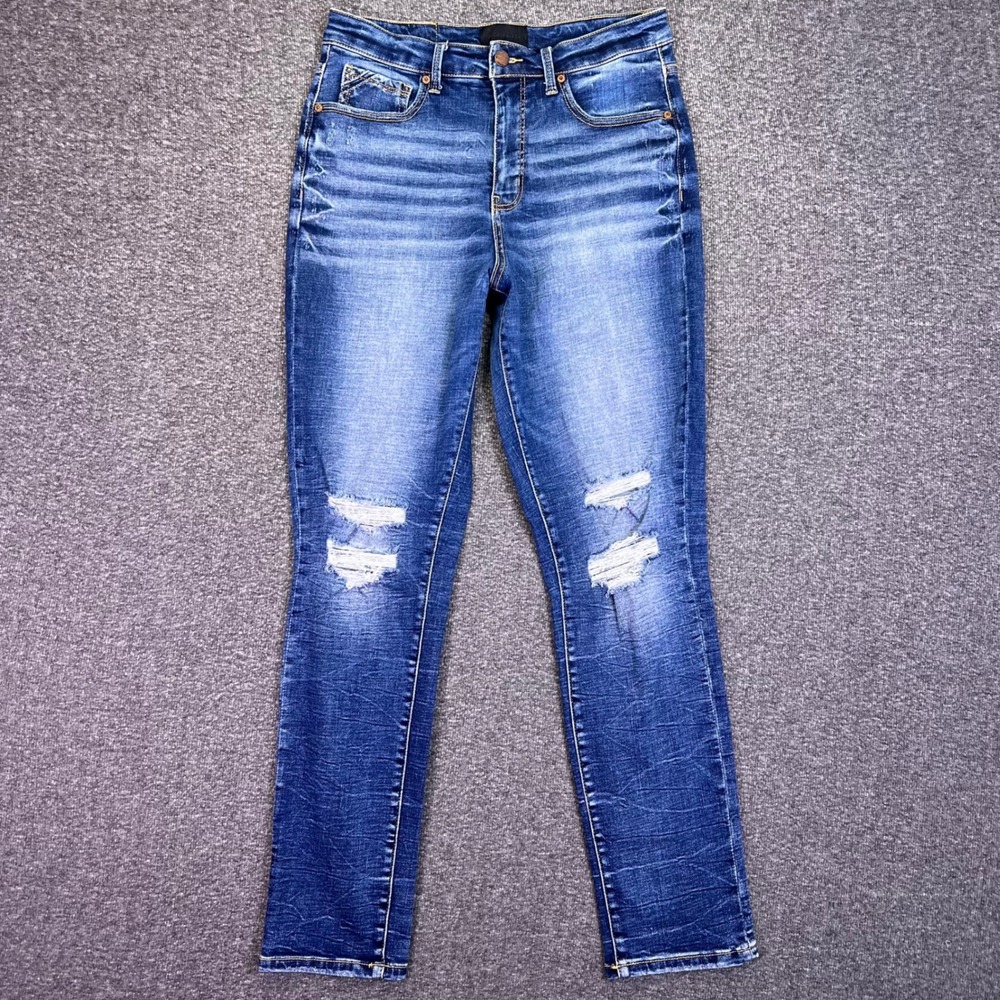 Buckle Black Mom Jeans Womens 29 Blue Distressed Casual High Rise Ripped 29x29